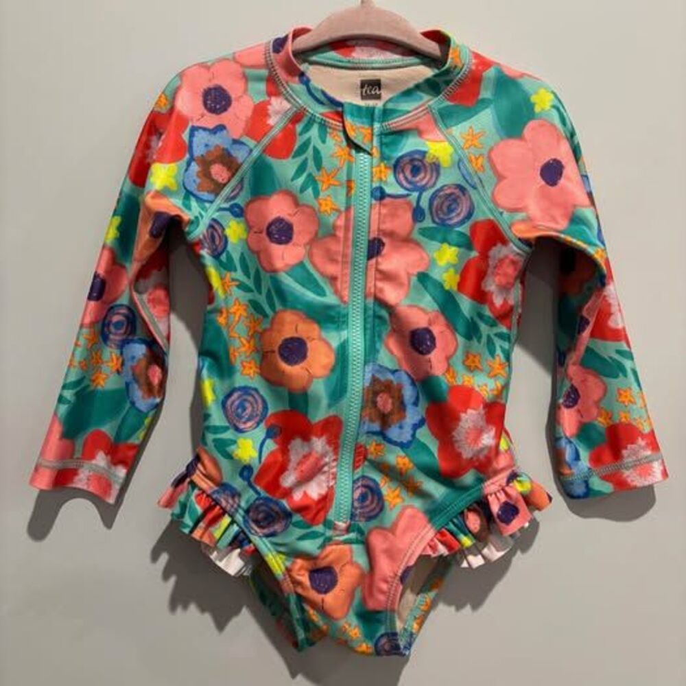 Tea floral 12-18 mo bathing suit rash guard
